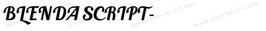 BLENDA SCRIPT字体转换